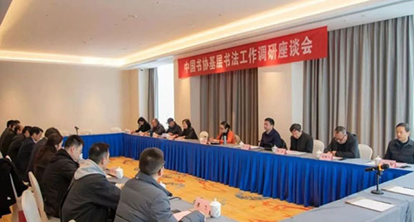 中国书协一行在安庆举行基层书法工作调研座谈会